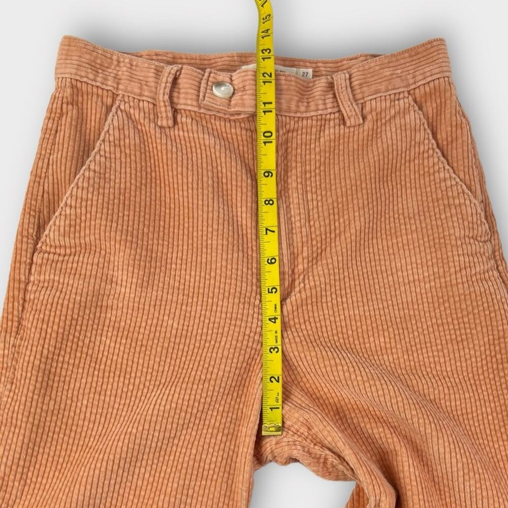 Levi's Math Club Cropped Flare Corduroy Pants Size 27 - Picture 8 of 9